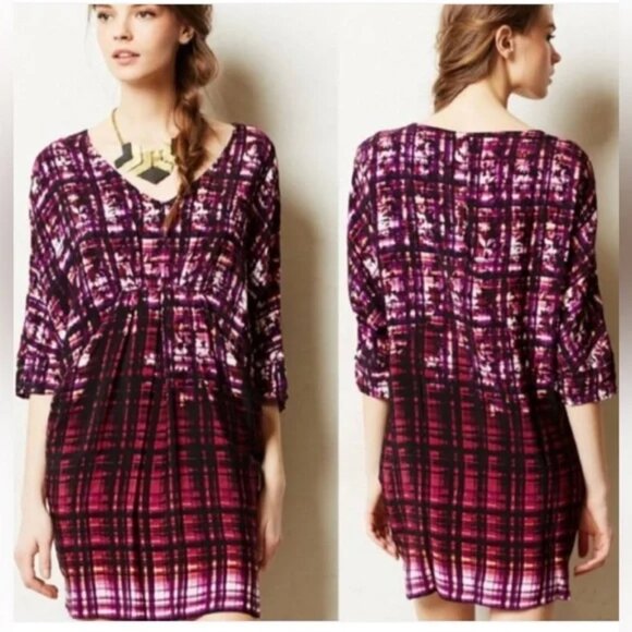 Anthropologie x Maeve Pink Petal Palette Tunic Dress Size Small - Picture 1 of 8